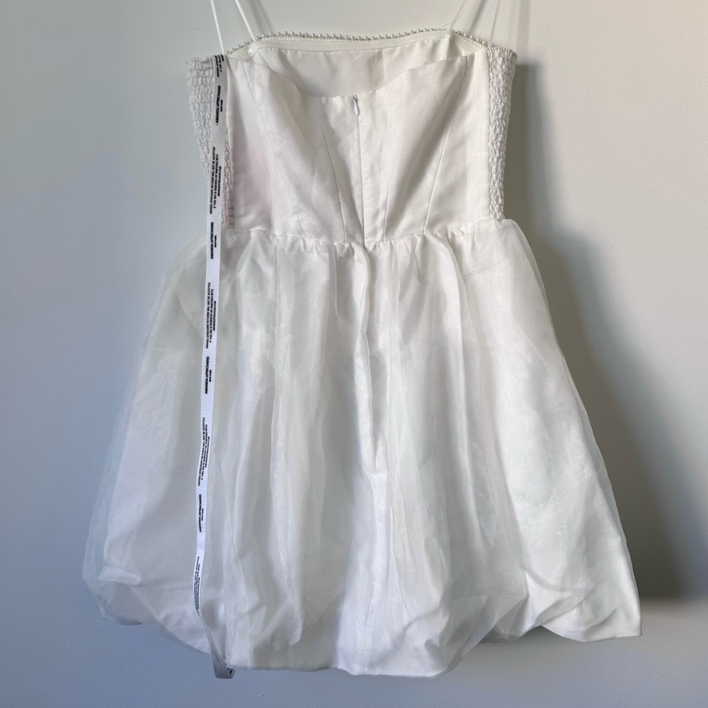 Amanda Uprichard Pompeo Dress with Pearl Trim - Size S - Picture 7 of 15